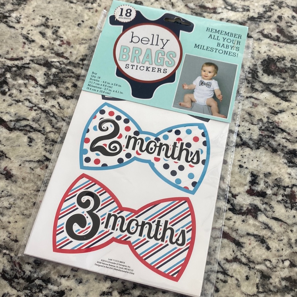 Baby milestone stickers